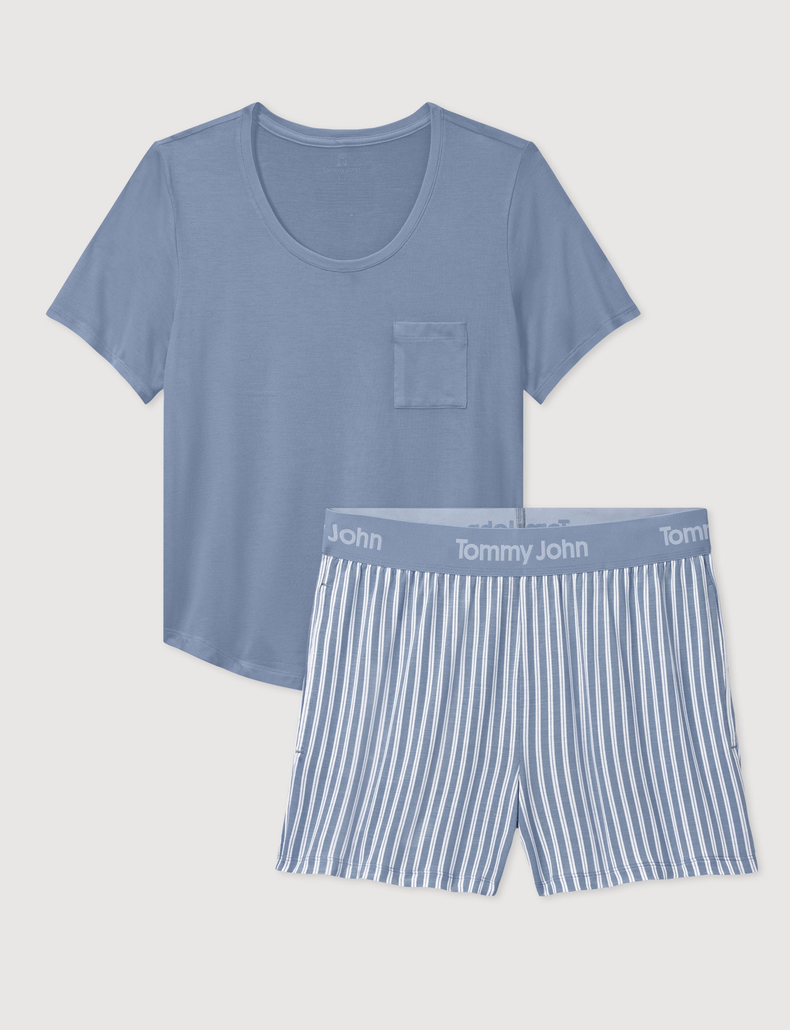 Women's Second Skin Sleep Pocket Tee & Short Set