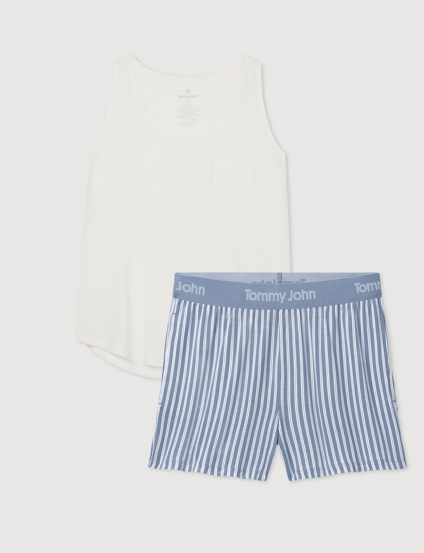 Women's Second Skin Sleep Pocket Tank & Short Set